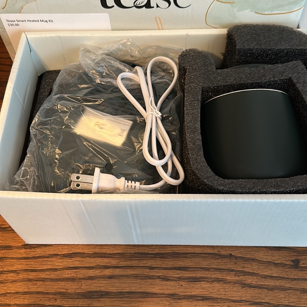 Tease Smart Heated Mug in Black